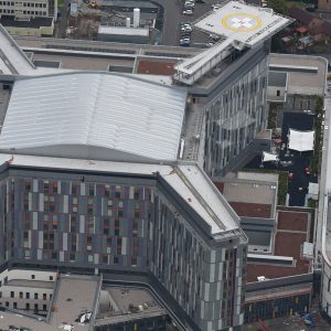 Queen Elizabeth hospital aerial view