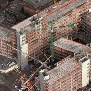 Glasgow City Campus - aerial photo