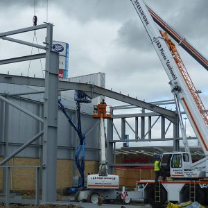 Glasgow Fort - Steel Erection - JDPierce