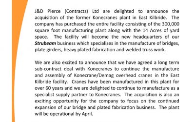 Konecranes East Kilbride Acquisition Announcement